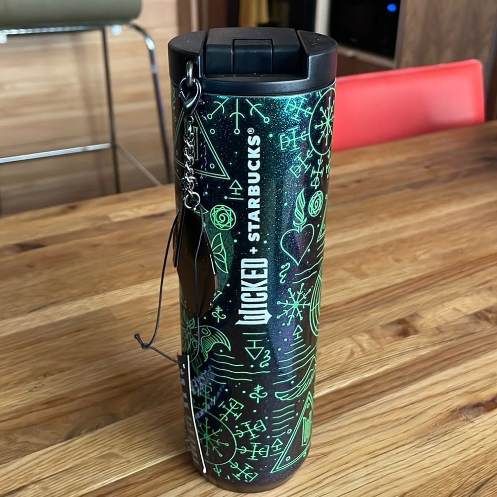 WICKED Starbucks glow in the dark 16oz tumbler NWT